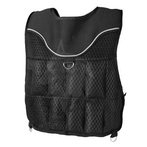 Gilet de course sans manches à col en V personnalisé couleur unie Streetwear tissu en polyester à coque en nylon utilisation extérieure décoration avec logo imprimé - Product Image 4