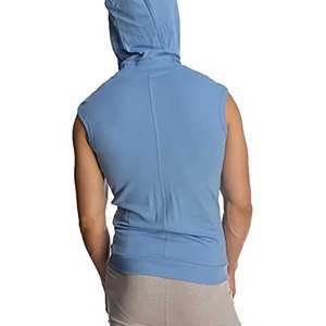 2024 Wholesale Oem Sleeveless <b>Hoodies</b> for Men Custom Logo <b>Hoodies</b> Fitness Sports Tank Top With Hood <b>Gym</b> Training Mesh - Product Image 4