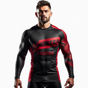Personalizado sublimado MMA Rash Guard BJJ equipo para combate gimnasio entrenamiento al por mayor Fitness ropa de entrenamiento Premium Fitness ropa - Product Image 1