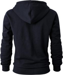 Sweat à capuche zippé 100% coton doublé, lavé à la pierre, imprimé numérique, broderie 3D - Product Image 3