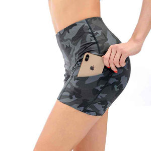 High Quality Women's Biker <b>Shorts</b> Best Service Breathable Solid Pattern Workout <b>Shorts</b> - Product Image 3