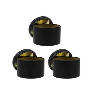 Bougie mate personnalisée ronde noire Pot à bougie en métal unique disponible avec couvercle pour bougie et entièrement personnalisation. - Product Image 1