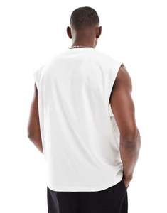 Usine pas cher Logo personnalisé DTF imprimé Muscle Fit plaine débardeurs hommes 100% coton respirant sans manches haut d'entraînement pour l'été - Product Image 3