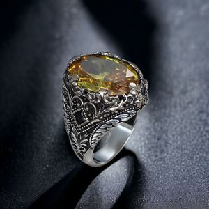 Anillo Azuris de Plata de Ley 925 de Alta Calidad, Estilo Otomano, para Hombre, Joyería de Moda, Piedra Negra Natural, Hecho en Turquía, VALKH1629 - Product Image 2