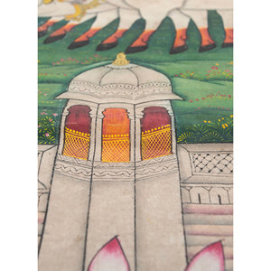 Tapiz de Pared de Tela de Algodón con Arte Pichwai, Diseño Bohemio Moderno Navideño para Decoración del Hogar, Incluye Cuerda - Product Image 3