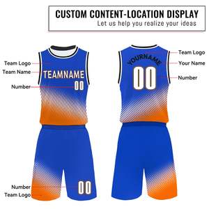 Uniforme de Baloncesto Estampado de Talla Grande de Primera Calidad, Absorbente de Humedad y Transpirable, Colores Personalizables, 100% Poliéster, Precio - Product Image 3
