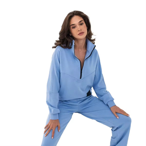 Custom Bulk Wholesale Unisex <b>Jogger</b> Sportswear Jogging Sets Sweat Hoodies Training Wear 100% Cotton <b>Lightweight</b> Breathable - Product Image 4