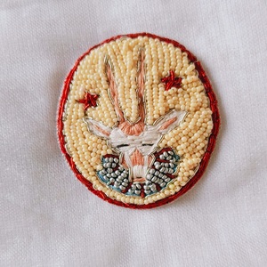 Custom made Luxury <b>Beaded</b> Applique Patches for Fashion Designers & Boutique Brands. Ideal for lehengas jackets denim bags - Product Image 1