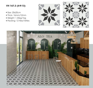 400x400 Carreaux de mur et de sol en ciment non cuits Décoratifs classiques d'usine vietnamienne Résistant à la chaleur et antidérapant - Product Image 1