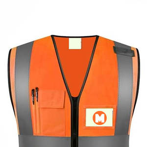 Réversible Hi Vis Workwear Vest Réfléchissant Imperméable Haute Orange Personnalisable Logo Hiver Sécurité Vêtements-FOB Pakistan - Product Image 5