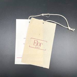 Tùy Chỉnh Bông Và Vải Lanh In Logo Rửa Treo Thẻ Cho Bé Quần Áo May Hồi Giáo - Product Image 1