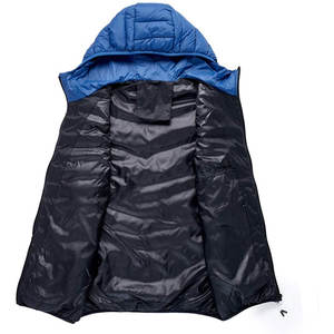 Chaleco acolchado de invierno informal cómodo para hombre Prendas de abrigo impermeables de nailon/poliéster - Product Image 3