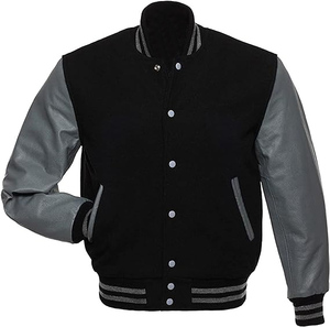 El Mejor Precio de moda para la venta en línea de cuero y algodón para hombres Chaqueta varisty DE ALTO fabricante de moda con diseño personalizado - Product Image 3