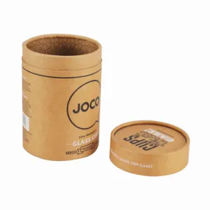 Factory Good Quality Food Grade Paper Tube Box Container Round Packaging Tea paper Cylinder Packaging