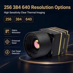 โมดูลกล้องถ่ายภาพความร้อน FPV ความละเอียด 256 384 640 เซ็นเซอร์อินฟราเรดแบบไม่ต้องระบายความร้อนสำหรับโดรน UAV มองเห็นในเวลากลางคืน - Product Image 2