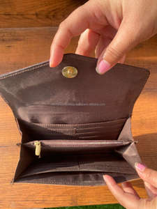 Nuevo bolso de mano de piel de vaca con estampado Floral a mano Real, nuevo conjunto combinado de embrague de cuero de piel de girasol occidental - Product Image 6