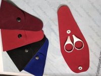 Pochettes en velours personnalisées pour ciseaux de manucure et de maquillage, lame droite en acier inoxydable avec pointe acérée, avec logo de marque personnalisé
