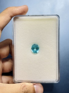 Gema Azul Paraiba Cultivada en Laboratorio, Corte Ovalado, Suelta, para Joyería, Regalo, Anillo, Collar, Certificación IGI, 6x8 7x9 8x10 10x12mm - Product Image 5