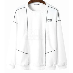 เสื้อสเวตเตอร์ของผู้ชายระบายอากาศได้ดีแห้งเร็วและสวมใส่สบายด้วยวัสดุโพลีเอสเตอร์/ คอตตอนสำหรับฤดูใบไม้ร่วง - Product Image 1