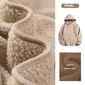 Áo khoác nỉ lông cừu dày dặn & áo hoodie nam mùa đông họa tiết Rilakkuma in kỹ thuật số phong cách đường phố chống xù thân thiện với môi trường - Product Image 2