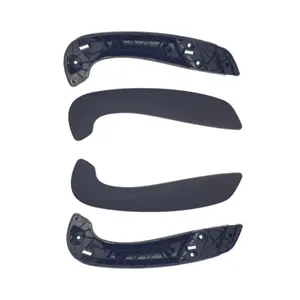 Juego Completo de Reposabrazos para Puerta Interior Delantera de Renault Megane 3 y Fluence, Cuero Negro y ABS, DERECHO-IZQUIERDO 809540001R-809600007R - Product Image 1