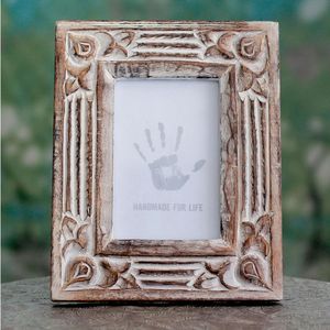 Cadre photo en bois durable, promouvant les valeurs écologiques, la vie écologique, la décoration éco-responsable, le charme naturel, le choix artisanal éthique - Product Image 5