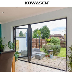 <span class=keywords><strong>Porte</strong></span> <span class=keywords><strong>pliante</strong></span> <span class=keywords><strong>horizontale</strong></span> moderne en verre avec cadre en alliage d'aluminium pour usage extérieur en <span class=keywords><strong>garage</strong></span> - Product Image 6