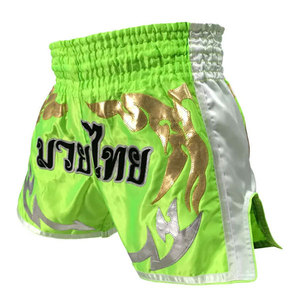 Shorts de Muay Thai 2026 les plus vendus en satin polyester/coton, avec logos personnalisés, impression par sublimation et broderie, unisexe pour adultes - Product Image 2