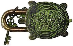 Serrures artisanales ornementales en laiton massif de finition antique Nouveaux cadenas de sécurité identiques Style de sécurité artisanal - Product Image 2