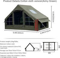 Fabrication professionnelle, prix promotionnel, grand matelas gonflable portable, imperméable, quatre saisons, double couche, résistant aux UV, Oxford 5-6