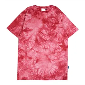 Cotton Hot Selling Summer Men's T Shirts Tie Dye Design Custom Quick Dry Breathable Anti Shrink Anti Pilling Tie Dye T Shirts
