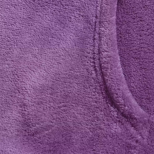 Sweat à capuche en fourrure de service OEM pour hommes Top tendance confortable couleur unie violet pull grande taille sweats à capuche en fourrure - Product Image 3