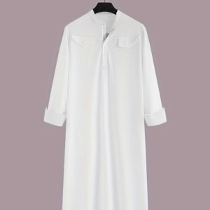 Alta calidad elegante árabe islámico hombres Thobe Jubba precio al por mayor para los hombres musulmanes saudíes - Product Image 5