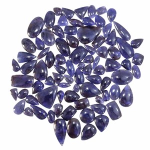 Gran oferta de cabujón de iolita azul Natural, venta al por mayor, forma de tamaño mixto, piedra solar azul, piedras preciosas sueltas hechas de cuarzo para la fabricación de joyas - Product Image 4