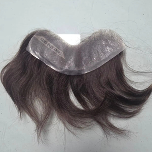 Perruque frontale, styles de vagues profondes naturelles, cheveux humains lisses, prothèse Remy Taz Hair, cheveux indiens, Bangladesh, base PU, haute densité - Product Image 1