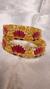 Ensemble de bracelets plaqués or super élégants et traditionnels pour femmes, à porter au quotidien et pour les fêtes, aux meilleurs prix - Product Image 6