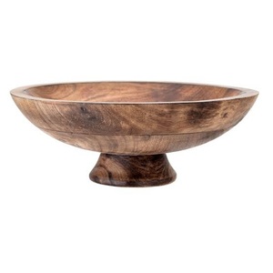 Tazón para servir ensalada o frutas Acabado de nogal Cuencos de madera Decoración de mesa Galletas Cuenco para servir Uso de catering en hoteles - Product Image 4