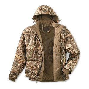 Service OEM Vente en gros Meilleure conception Hommes Chasseurs Hoodies Coupe-vent Imperméable Léger Respirant Fabriqué au Pakistan - Product Image 3