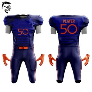 Kit de fútbol americano personalizado OEM para adultos | Camisetas y pantalones de poliéster transpirable | Suministro directo de fábrica - Product Image 1