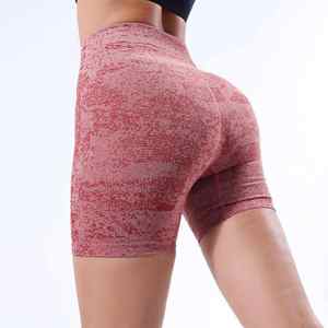 Shorts de sport personnalisés pour femmes vêtements d'entraînement Shorts de fitness et de yoga sans coutures pour la course à pied - Product Image 5