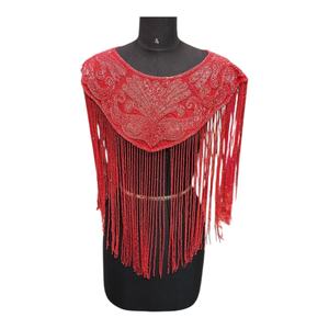 2025 Beaded <b>Sequins</b> Cape 100% Cotton <b>Fabric</b> Best Price From India - Product Image 1