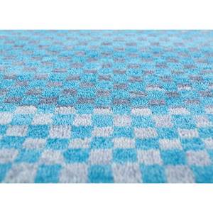 Alfombra Manchaha Lub-20 Azul, Tejida a Mano con Lana y Seda, Diseño Geométrico Abstracto para el Hogar, Rectangular, para Pasillo, Habitación, Estilo Patchwork - Product Image 3