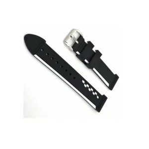 JD49 Sports Smart Wristband Black Silicone 20/22 mm Band Water Resistant Stainless Steel Soft Breathable Lightweight Comfortable - Product Image 1