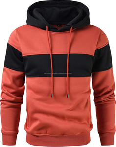 Sudadera con Capucha Deportiva Clásica Holgada y Cómoda para Hombre, con Logotipo Estampado, Hecha de Tejido de Punto de Poliéster y Algodón, Teñido Liso - Product Image 5