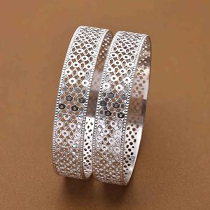 Brazalete CNC de Plata de Ley 925 al por mayor, brazaletes de moda, joyería de plata 925, brazalete de plata tradicional, brazaletes CNC de plata 925 - Product Image 1