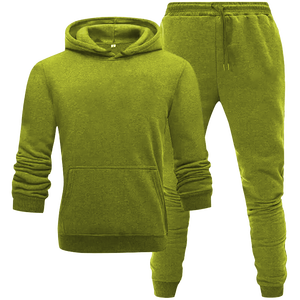 ชุดจ็อกเกอร์ผ้าฟลีซลำลองไซส์ใหญ่แบบยูนิเซ็กซ์เป็นมิตรกับสิ่งแวดล้อม |   ชุดวอร์มฤดูหนาว |   เสื้อสเวตเชิ้ตมีฮู้ดพร้อมกางเกงวอร์ม - Product Image 6