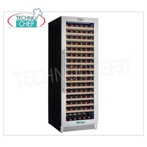 Cave à vin Forcar Enolo, capacité 101 bouteilles, température constante ventilée +5/+18°C, modèle Source d'alimentation électrique et à gaz G-VI180S - Product Image 1