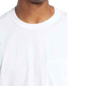 Factory Streetwear Custom Men's T-Shirt 100% algodón de gran tamaño Mock Neck Washed Loose Fit 180gsm Heavy Cotton Men's T-Shirt - Product Image 5