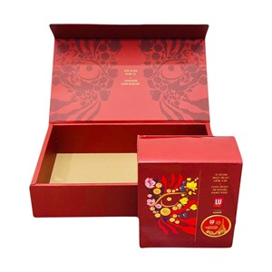 Boîtes en carton personnalisées éco-responsables Avantage UV à montage automatique Forme d'aimant moderne Gaufrage Finition brillante mate pour les aliments - Product Image 2
