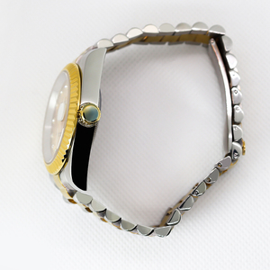 Reloj Mecánico Automático Cronógrafo Ajustable de Lujo para Hombre, con Diamantes y Gemas en Dos Tonos, Precio de Mayoreo - Product Image 3